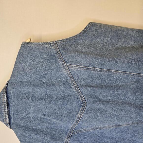 Vintage ABE Denim Vest Jacket Medium - Picture 5 of 5